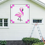 Flamingo Barn Quilt Digital PDF SVG Printable Pattern | Wood Barn Quilt | Paint yourself Barn Quilt downable PDF Bundle