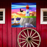 Building Barn Quilt PDF Pattern, SVG Pattern, Wood quilt to paint for outdoors  Lighthouse barn quilt, Church barn quilt, barn barn quilt