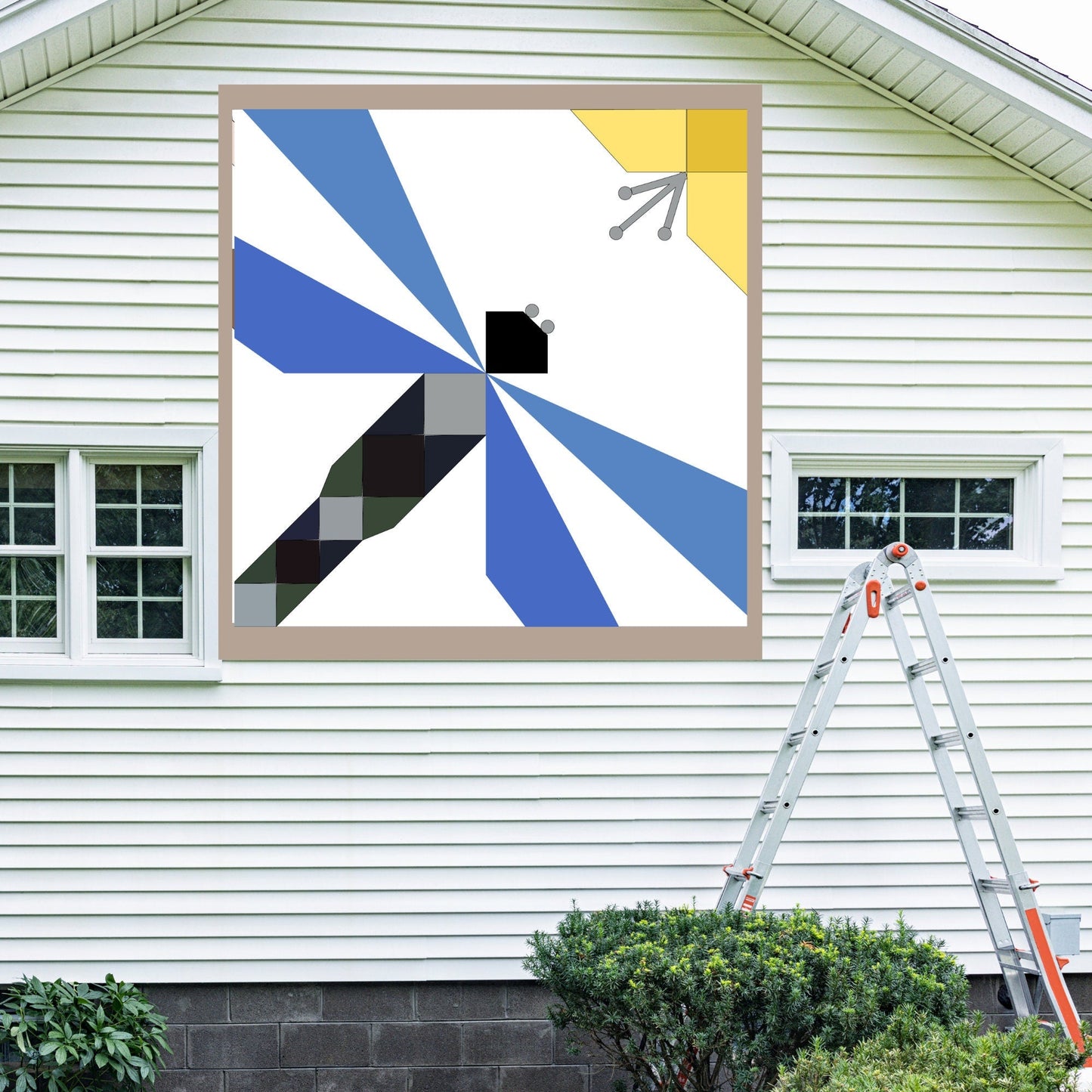 12x12" Dragonfly Barn Quilt PDF Pattern, SVG Pattern, Wood quilt to paint for outdoors Bundle