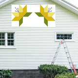 Flower Barn Quilt PDF Pattern, SVG Pattern, Wood quilt to paint for outdoors