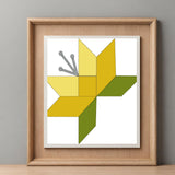 Flower Barn Quilt PDF Pattern, SVG Pattern, Wood quilt to paint for outdoors