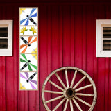 Dragonfly Group with Flowers Barn Quilt PDF Pattern, SVG Pattern, Wood quilt to paint for outdoors Bundle