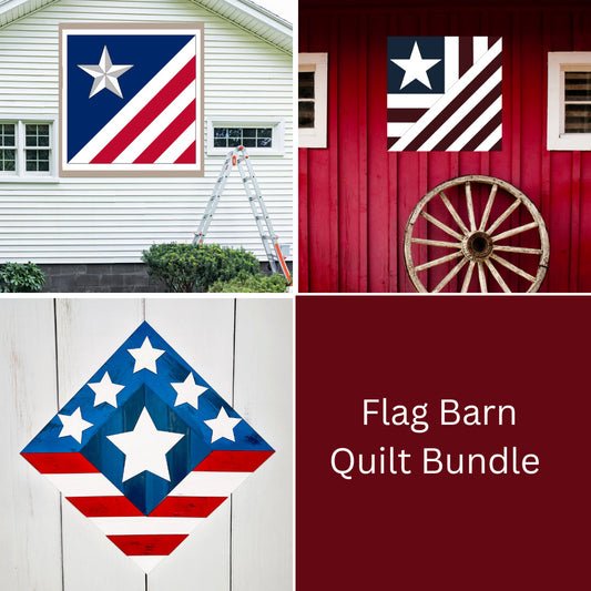 48x48" Flag Barn Quilt PDF Pattern, SVG Pattern, Wood quilt to paint for outdoors  Lighthouse barn quilt, Church barn quilt, barn barn quilt