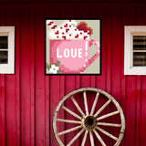 Love Mug Quilt Digital SVG PDF Pattern Bundle, Wood quilt to paint for outdoors, Barn quilt, wood painted barn quilt patterns