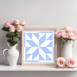 Spring Fling Quilt Block Barn Quilt - Digital Download, Floral & Butterfly DIY Wall Art Pattern, Rustic Spring Decor, Instant PDF for Quilting Project