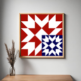 Echo Star Barn Quilt Pattern | Layered Design, Neutral Palette (PDF + SVG Download)