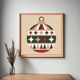 Holiday Heirloom Printed Barn Quilt Pattern | Christmas Ornament
