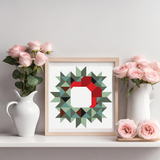 Wreath with Bow Barn Quilt PDF Pattern