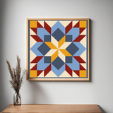 Prairie Star  Carpenter Star Barn Quilt Digital PDF SVG Printable Pattern | Wood Barn Quilt | Paint yourself Barn Quilt downable PDF Bundle
