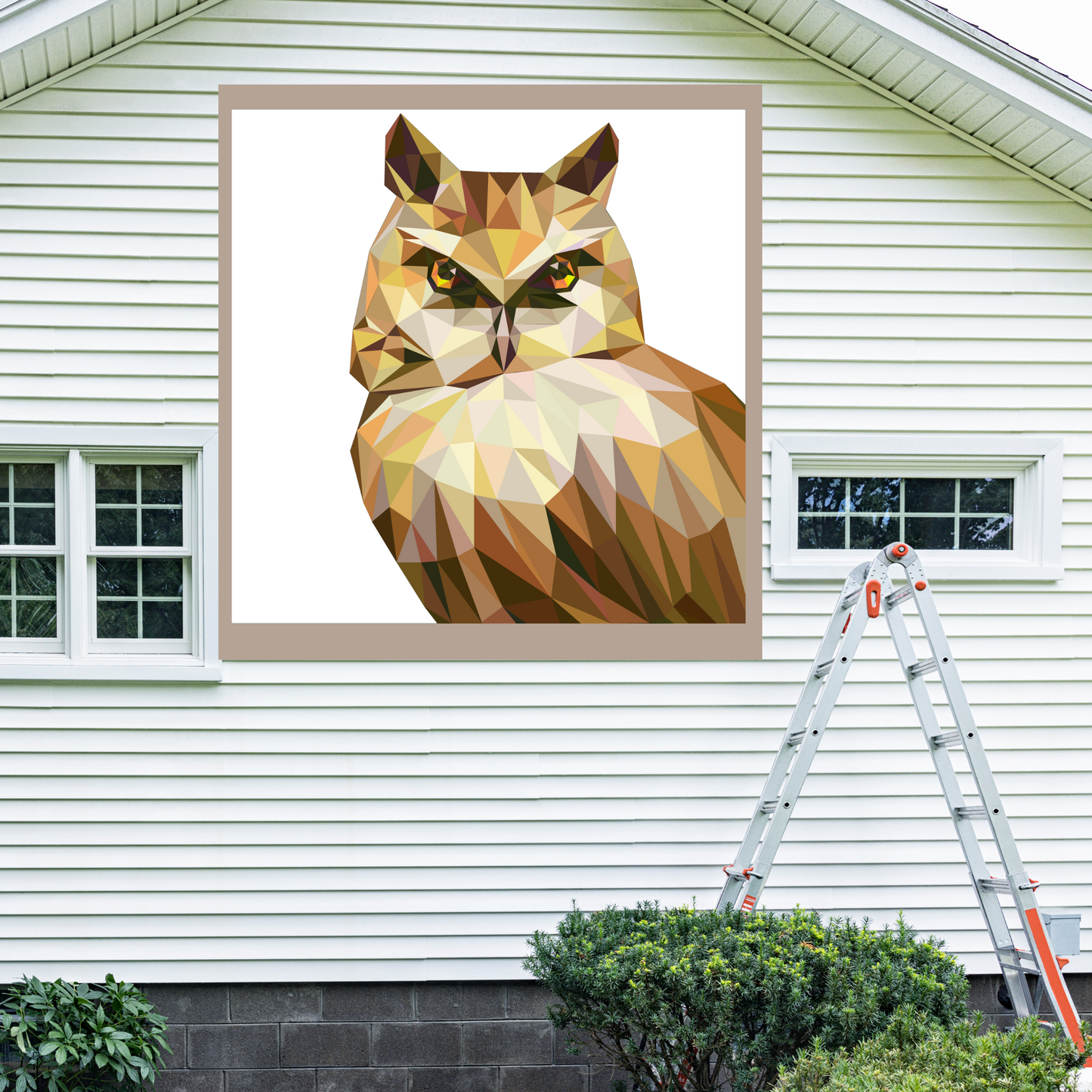 Owl Barn Quilt PDF Pattern, SVG Pattern, Wood quilt to paint for outdoors Bundle