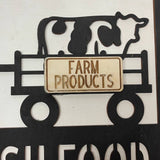 Only Fresh Food Wood Sign