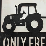 Only Fresh Food Wood Sign