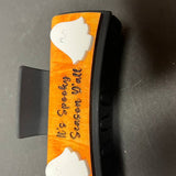 "It’s Spooky Season Y’all" Wooden Hair Claw Clip – Halloween Ghost Hair Accessory