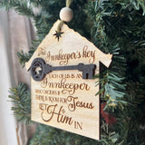 The Innkeeper’s Key Ornament – Christian Christmas Nativity Decor – Faith-Based Ornament for Tree – Religious Holiday Keepsake – 3.5” Wide
