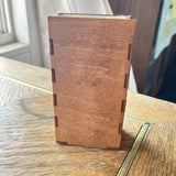 Customizable Mini Tabletop Cornhole Game – Personalized Wooden Bottle Cap Toss with Engraving – Rustic Cabin or Camping Game (5"x2.75"x1.5")