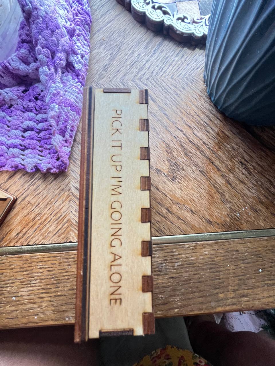 Euchre Scorekeeper Game – Handcrafted Wooden Peg Board with Cards & Pegs – Portable Euchre Set (5.25"x3.25"x1.5")