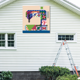 Sewing Machine Barn Quilt Pattern PDF, Quilter Gift, Patchwork Wall Art, Printable Quilt Block, Farmhouse Craft Decor