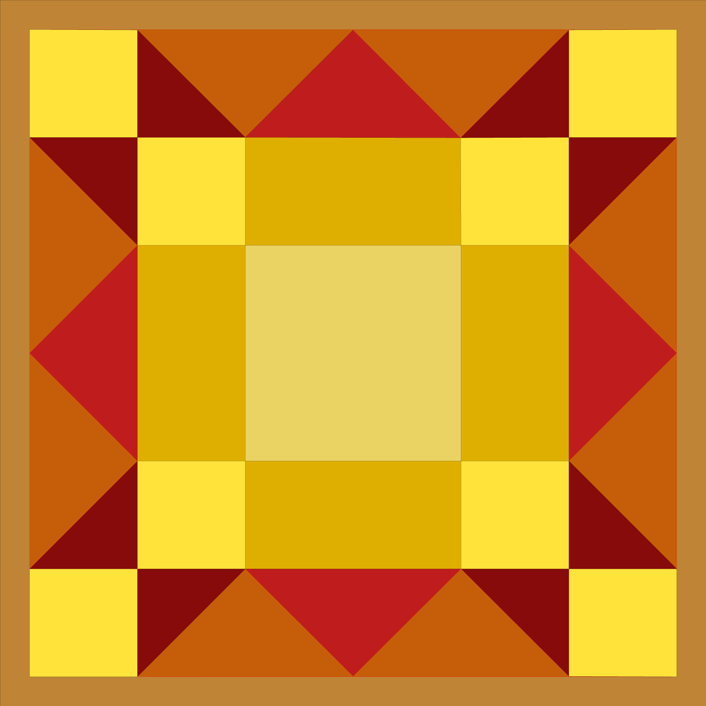 12x12" Sunset Barn Quilt PDF Pattern, SVG Pattern, Wood quilt to paint for outdoors Bundle