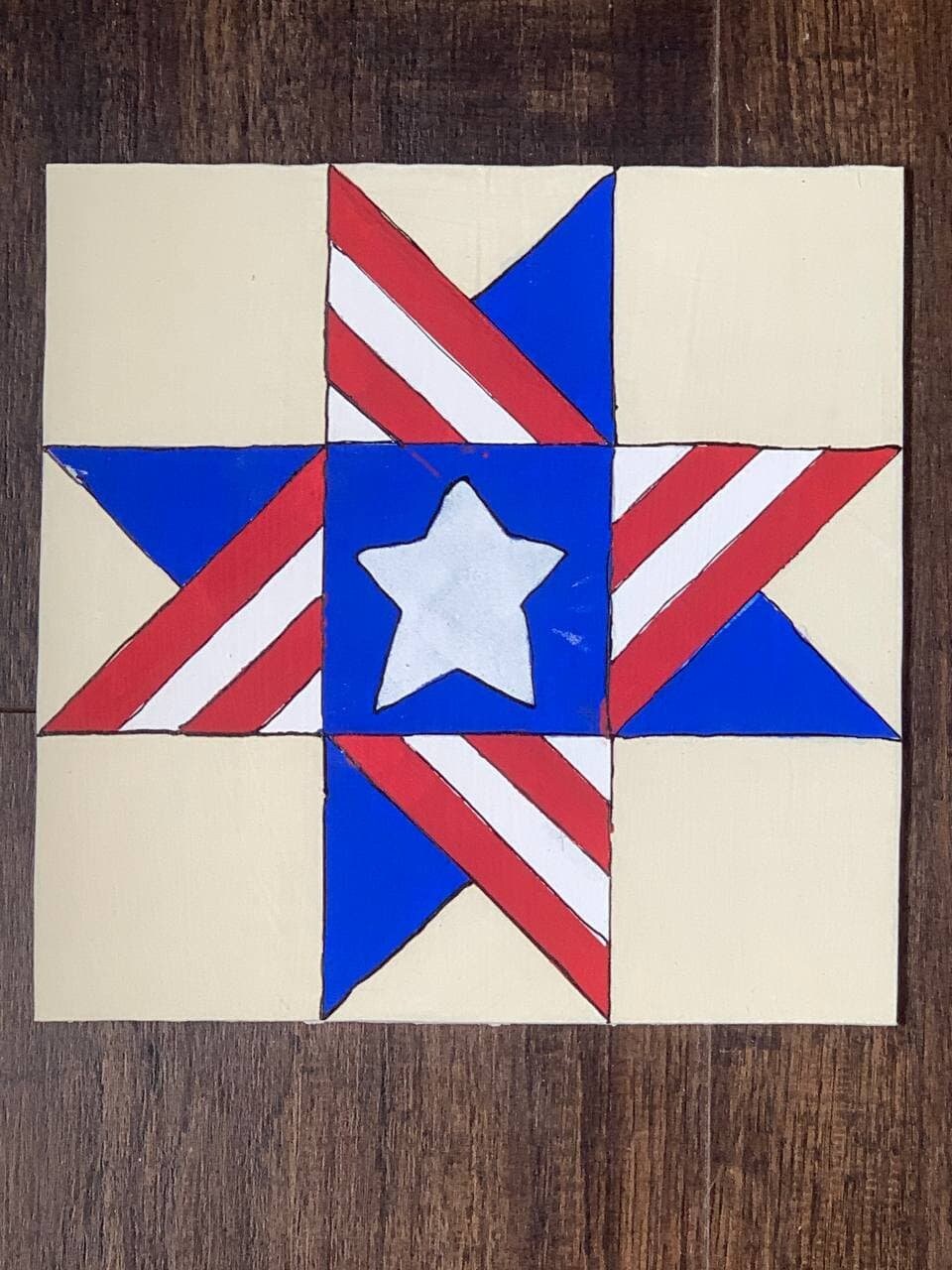 6 Patriotic Painted Barn Quilt PDF Pattern